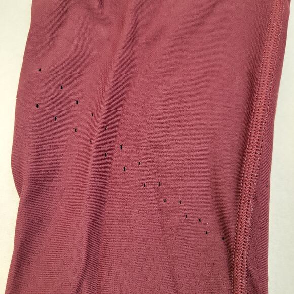Lululemon 4 Zoned In Tight 27" Cassis Maroon Burgundy Red Reflective Compression - Picture 8 of 12